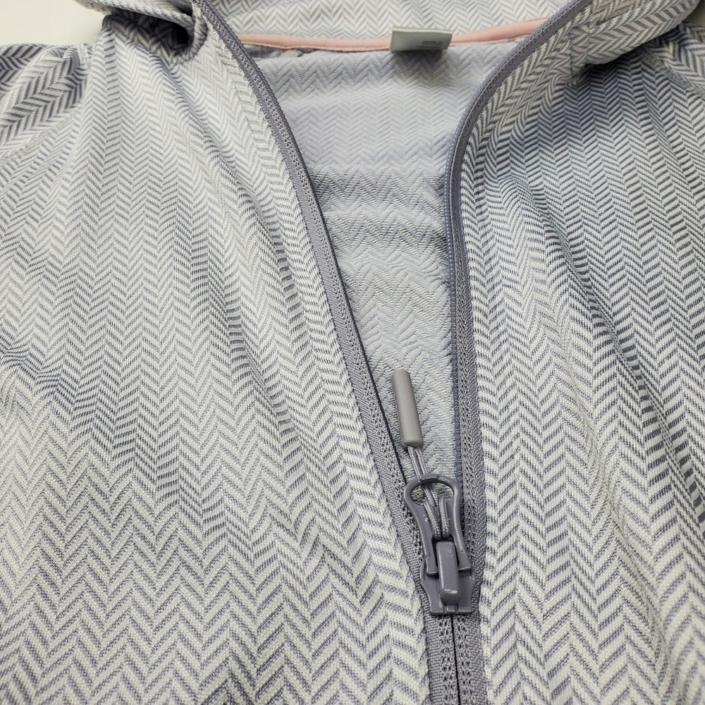 New Mondetta Silver Hooded Run Jacket Shirt Small - Picture 5 of 15